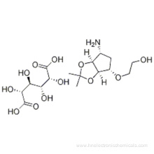 2-((3aR,4S,6R,6aS)-6-amino-2,2-dimethyltetrahydro-3aH-cyclopenta[d][1,3]dioxol-4-yloxy)ethanol L-tataric acid CAS 376608-65-0 